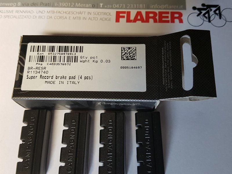 Bremsbacken alte Super Record